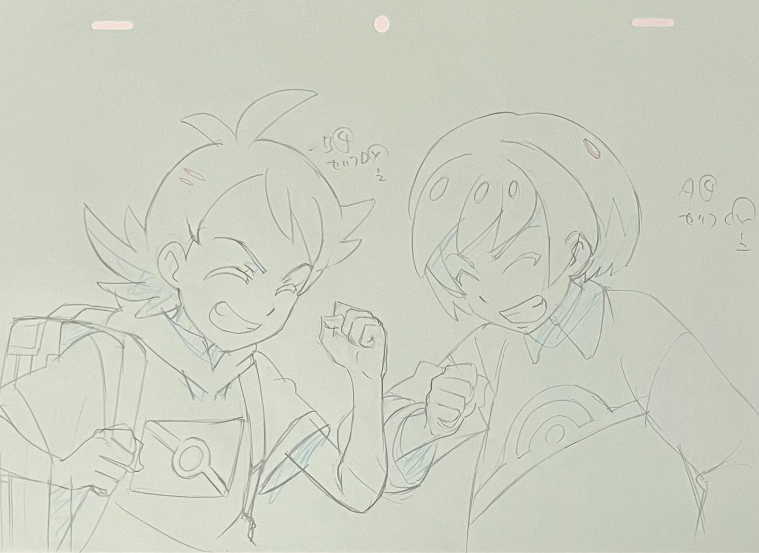 Pokémon Original Drawing (Goh & Horace)